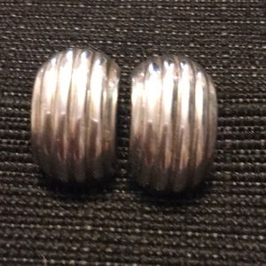 Sterling silver pierced earrings